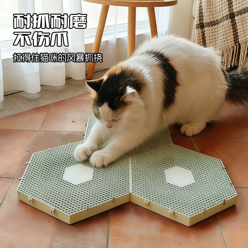 Pet Cat Scratch Board Source Scratch Not Bad Cat Claw Pad พลาสติก Catnip Cat Scratch Pad พลาสติกทนทา