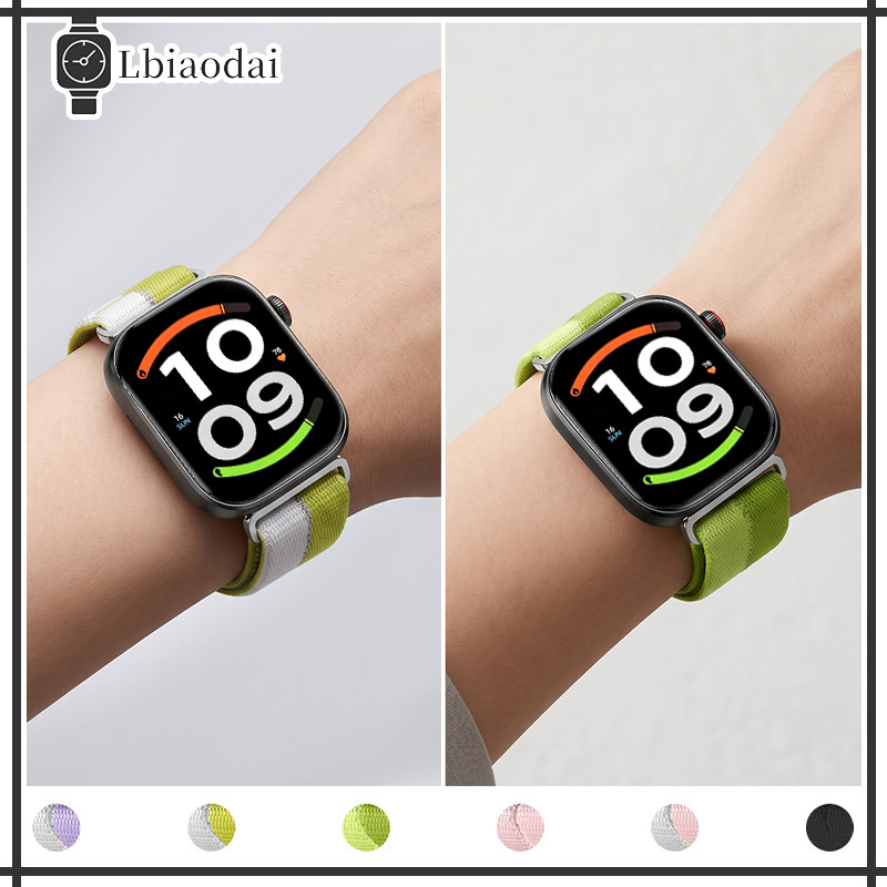 สายรัดไนลอนลูป สไตล์สปอร์ต for Redmi Watch 6 Active/Lite/ 6 5 4 / Xiaomi Mi Band 10 9 8 Pro สายรัดนาฬิการะบายอากาศ