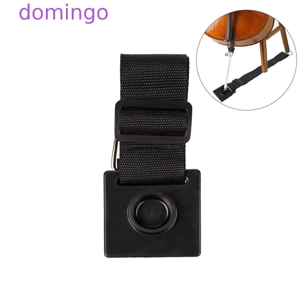 DOMINGO Cello Endpin Stopper, Anti Scratch Adjustable Belt Cello Non Slip Pad, Violoncello พร้อมสายร