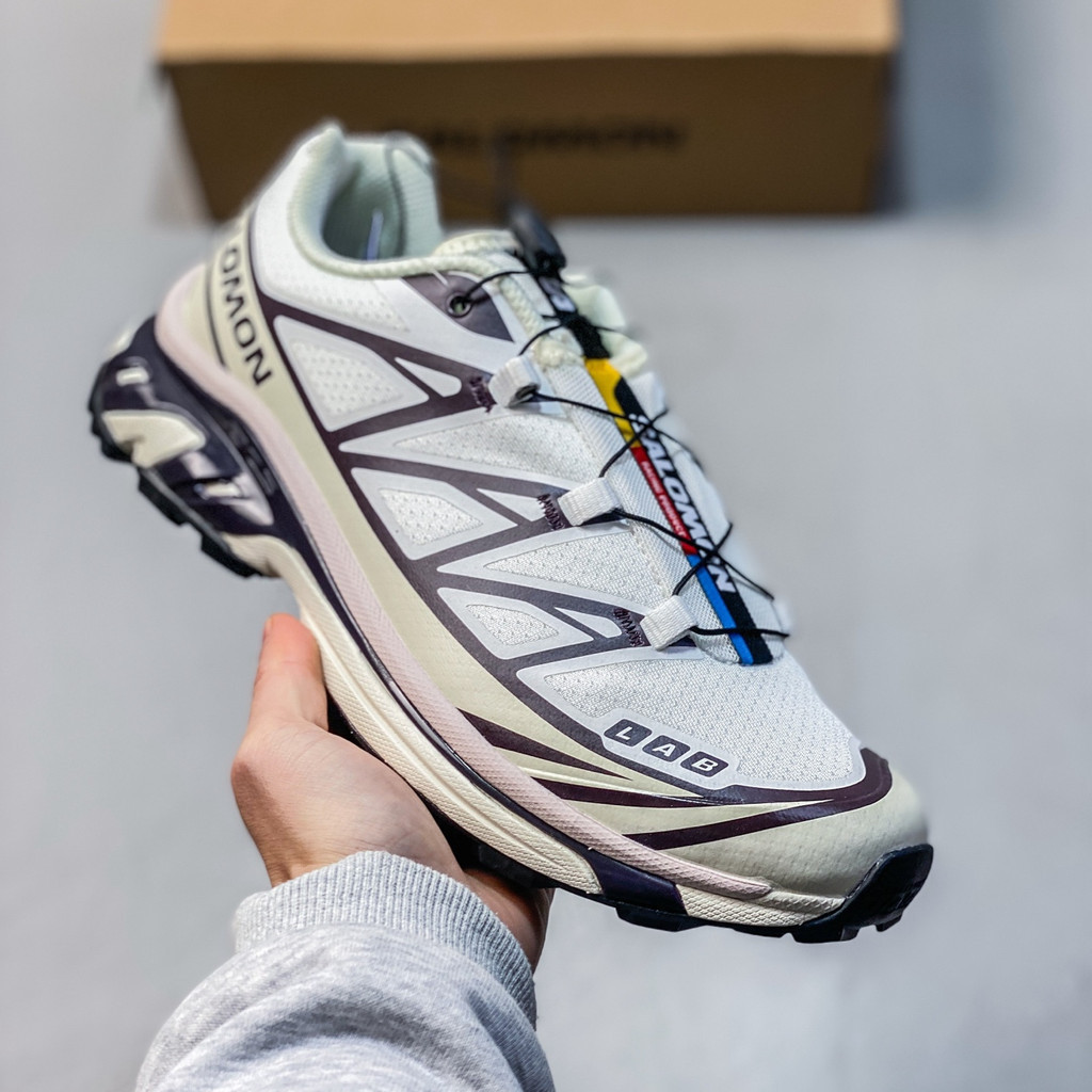 SALOMON XT-6 รองเท้าอเนกประสงค์กลางแจ้งสําหรับเดินป่าและปีนเขากันลื่นแบรนด์ใหม่ RKN4 9MMJ