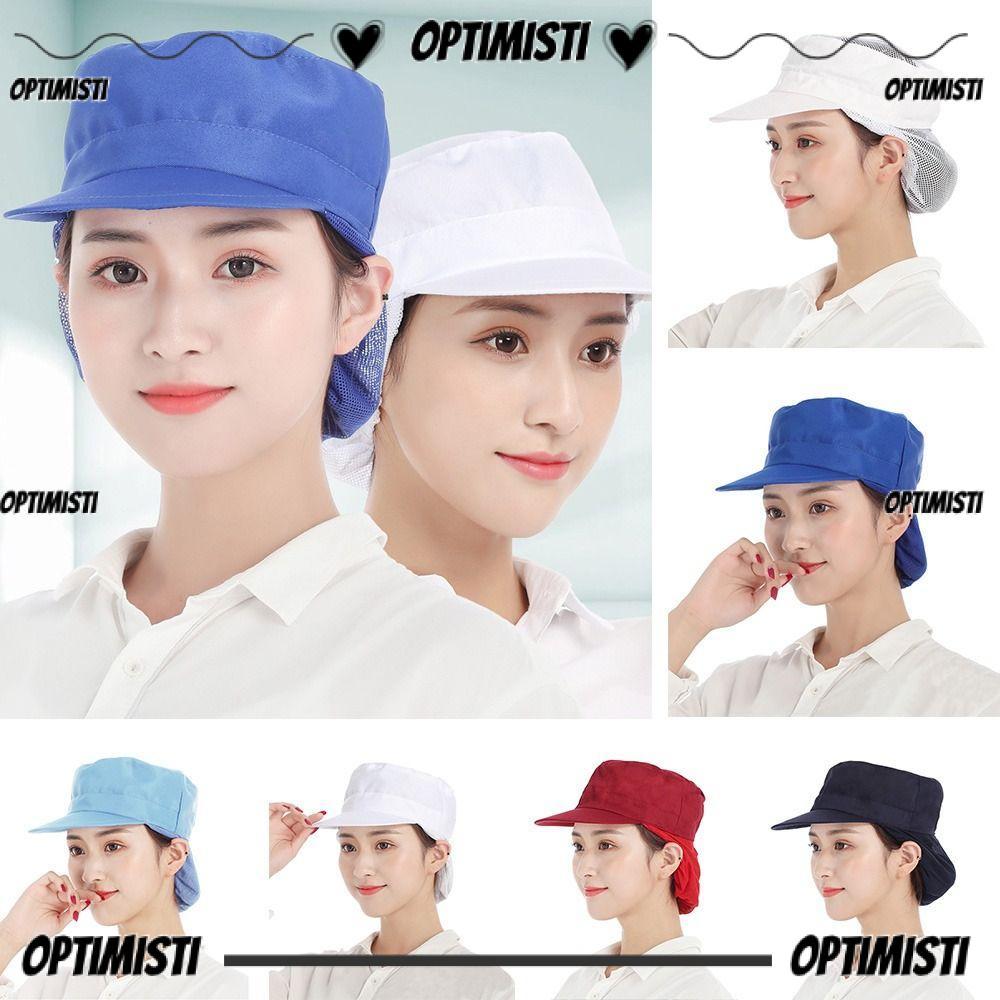 OPTIMISTI8E Chef Cap Mesh Breathable Kitchen Cooking Hygienic Cook Hat