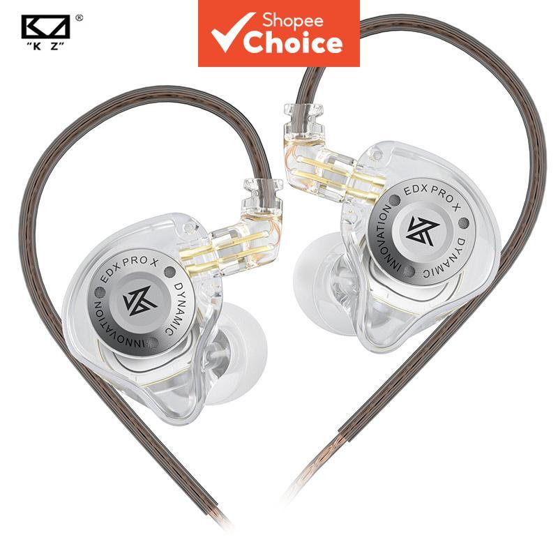 หูฟังแบบเสียบหูแบบไดนามิก KZ EDX PRO X เบส HIFI เอียร์บัด DJ หูฟังตัดเสียงรบกวนสําหรับกีฬาและดนตรี 2