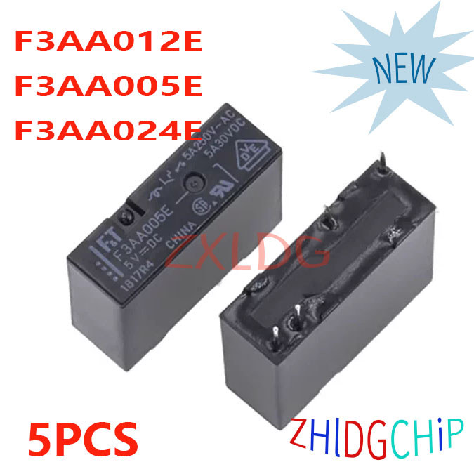 5PCS ยี่ห้อใหม่ F3AA012E F3AA005E F3AA024E Fujitsu รีเลย์ 12V 24V 5VDC