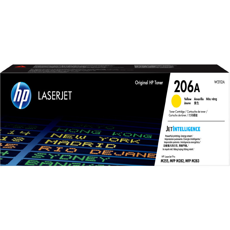HP ผงหมึก Toner Cartridge รุ่น 206A W2110A สีเหลือง