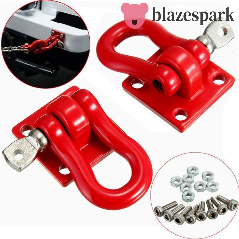 BLAZESPARK โลหะ Trailer Hook Trailer 1 คู่ตะขอ Crawler RC สําหรับรถบรรทุก Scale SCX-10 Winch RC Craw