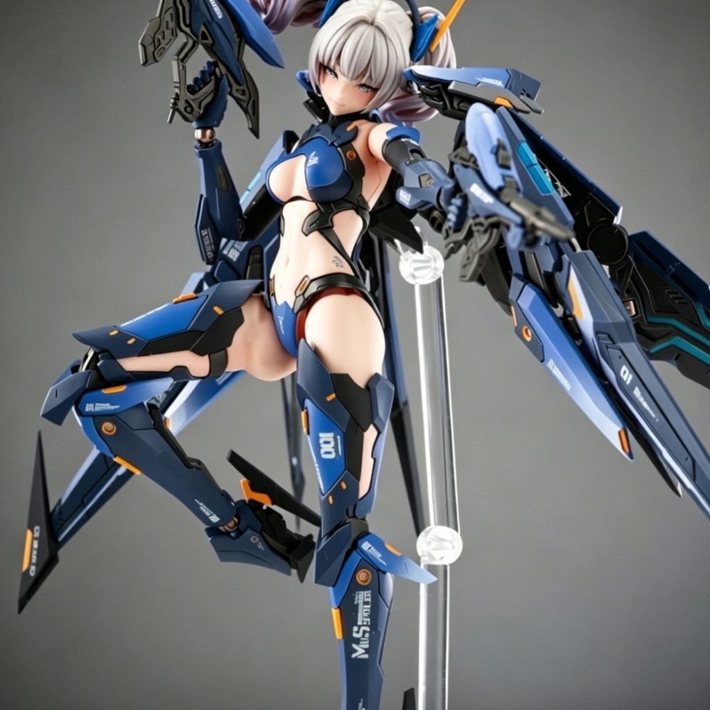 จัดส่งในวันเดียวกัน General Soul Ji Unlimited Machine UBP-R02T Spear Falcon Machine Girl Assembly Mo