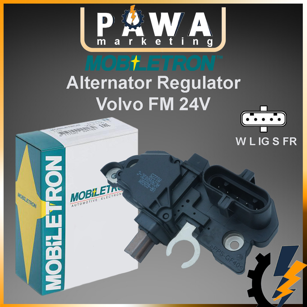 Mobiletron เครื่องควบคุมไดชาร์จ Volvo FM 24V 5PIN VR-B268M