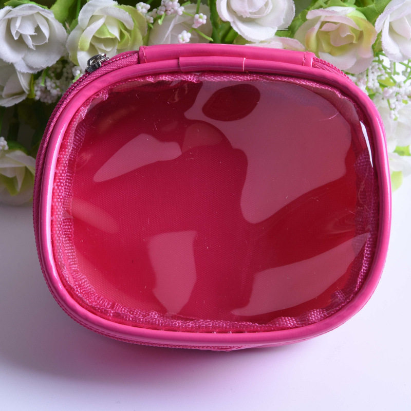 ระเบิดกล่องคอนแทคเลนส์กล่องเก็บมัลติฟังก์ชั่ถุงเก็บ DIY bright PU กระเป๋าเครื่องสําอางน่ารักโรงงานขา