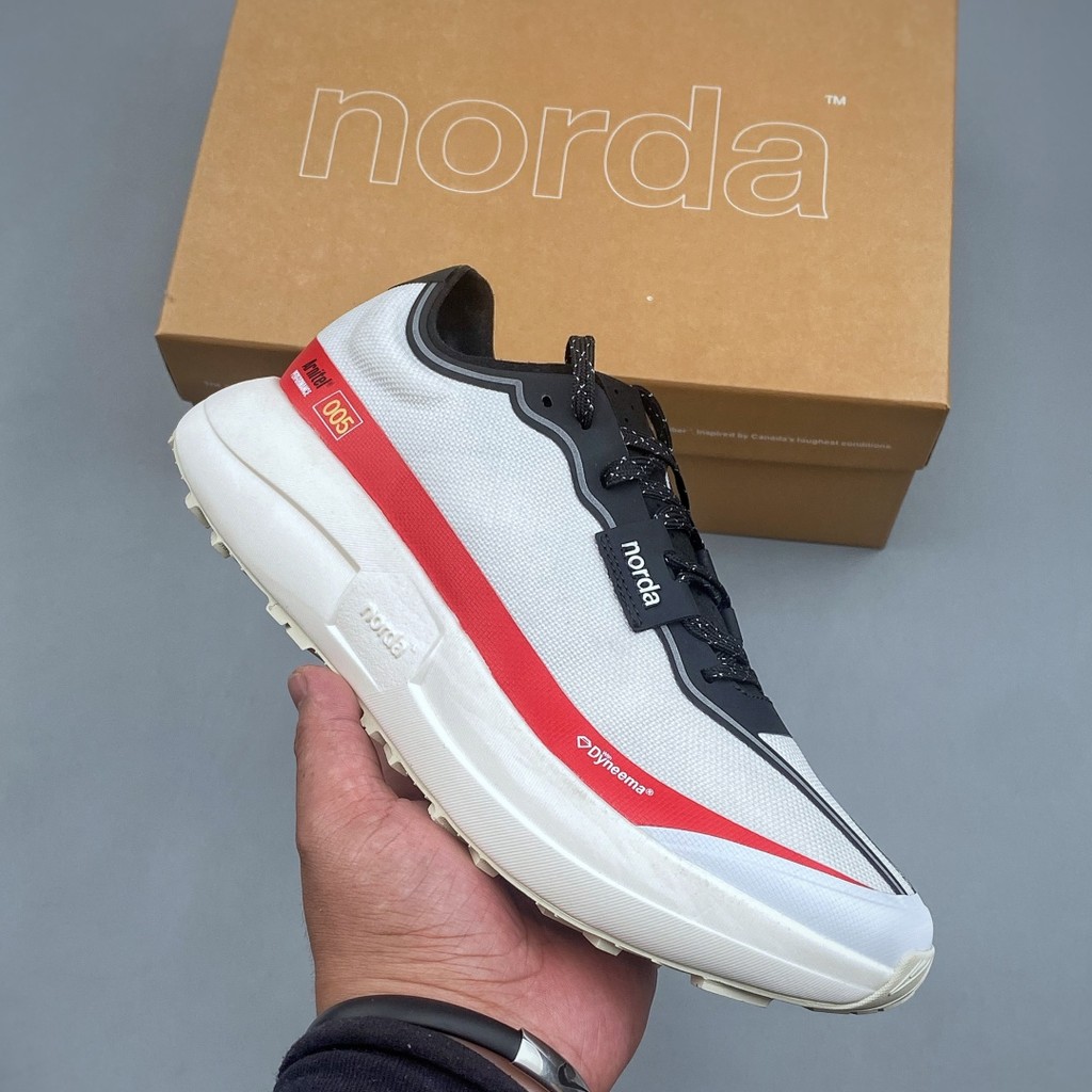 NORDA 005 Dyneema เดินป่าภูเขากรวดถนนข้ามประเทศรองเท้าวิ่งรองเท้าผ้าใบ Unisex ทนทาน