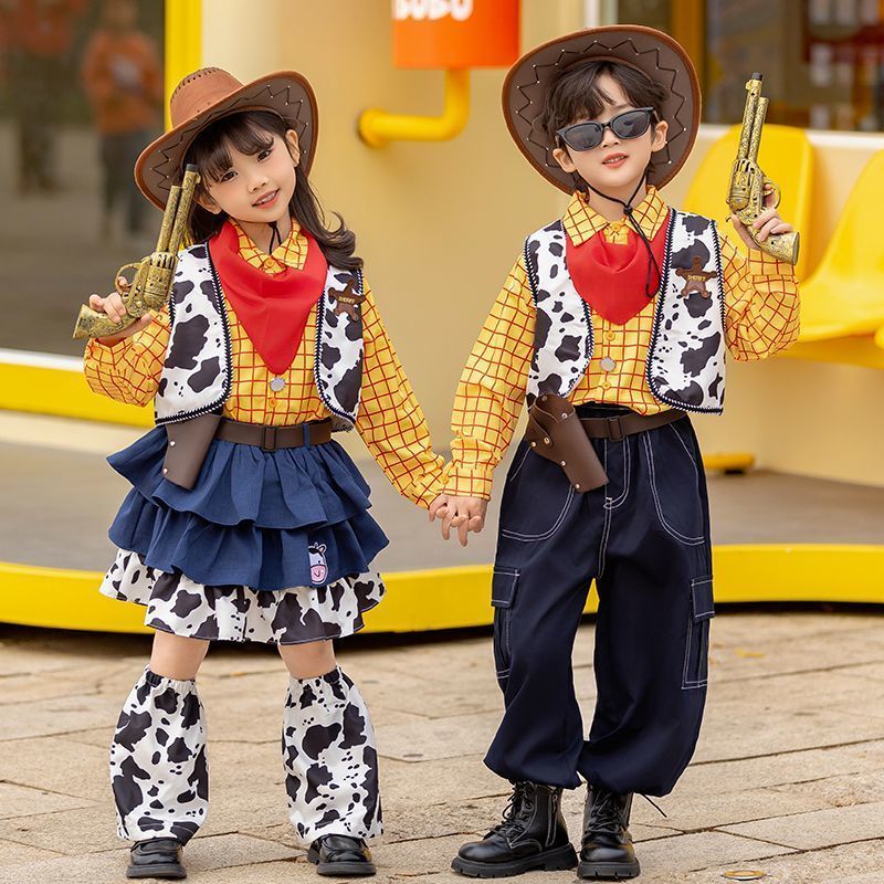Woody Dress Up Halloween Show Disney Toy Story Children Triss COS Cowboy Busy Costume 0903
