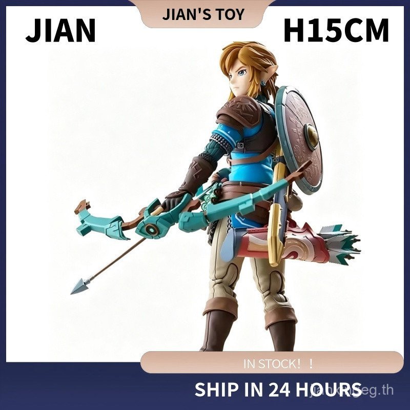 y556 ฟิกม่า 626‑DX MF ลิงค์ The Legend of Zelda Tears of the Kingdom รุ่นดีลักซ์ ตุ๊กตาขยับแขนขาได้ 