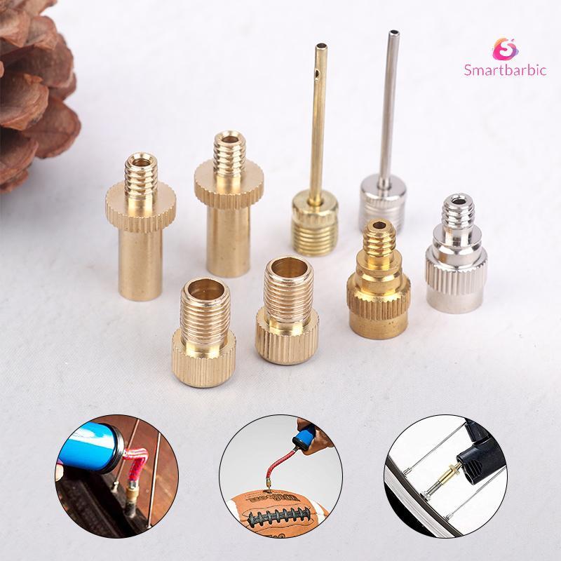 {สมาร์ทบาร์ไบค์} 4ชิ้น/เซ็ตจักรยานล้อยางโอนวาล์วอะแดปเตอร์ทองเหลืองหัวฉีดวาล์วอะแดปเตอร์ถนนและยางปั๊มหัวฉีดเชื่อมต่อชุดใหม่