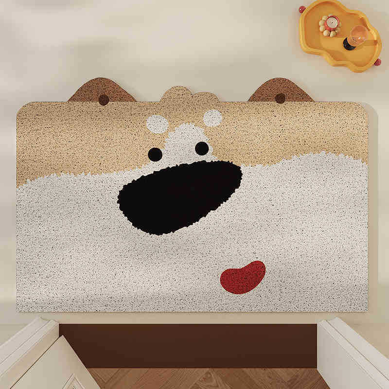 Cartoon Puppy Entrance Door Mat Outdoor Outdoor Durable Foot Mat Anti-slip Tailorable pvc Floor Mat