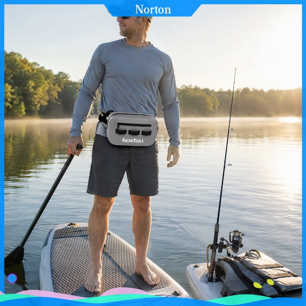 ❦HW SUP Paddle Board กันน้ํา Fanny Pack 500D PVC Lure ตกปลาเอวกระเป๋า Airtight ซิป