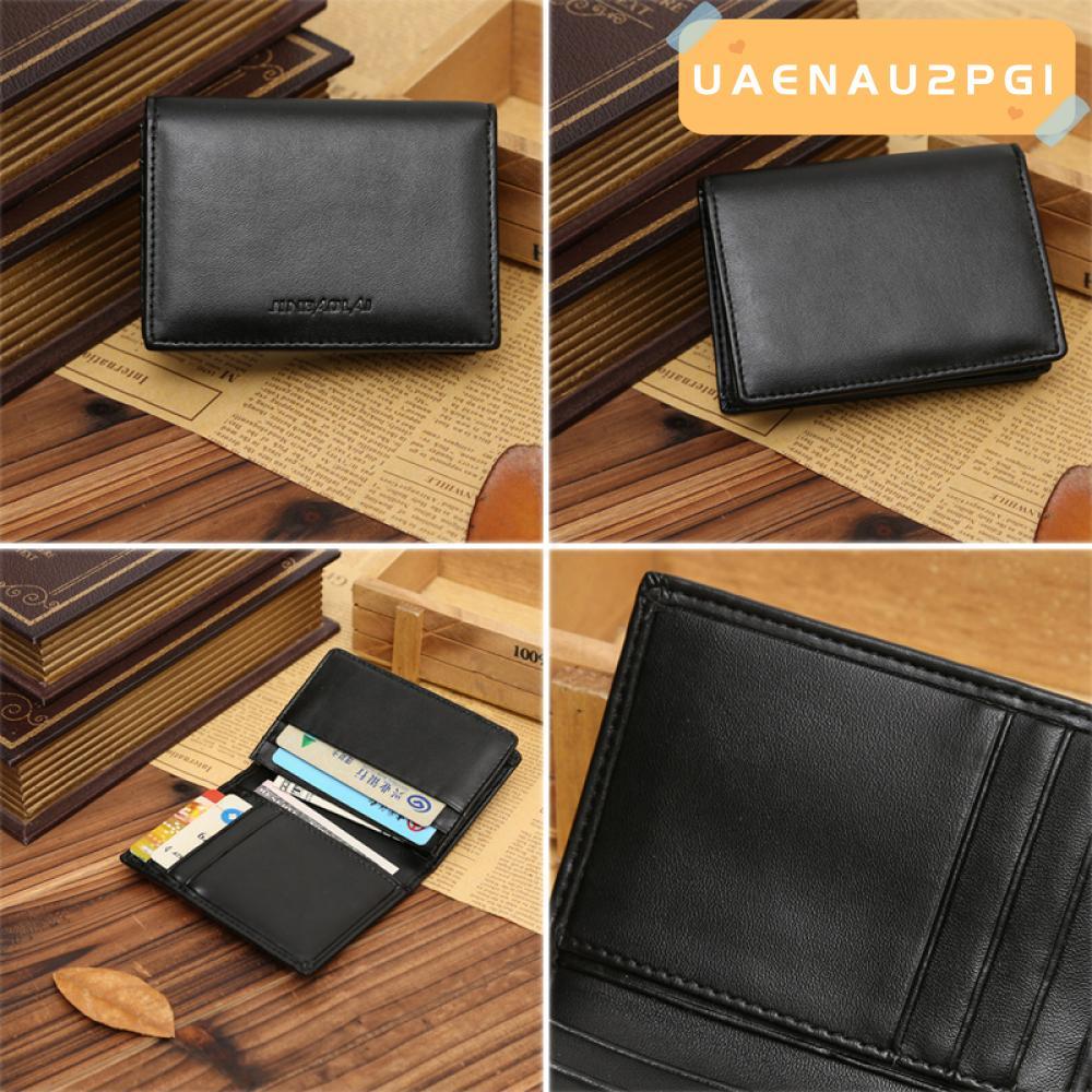 UAENAU2PG1 Wallet Mens Black ID Credit Card Money Clip
