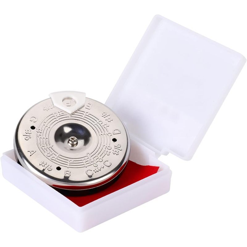 Chromatic 13 Tones Pitch Pipe Tuning Tool พร้อมกรณีเครื่องดนตรีอุปกรณ์เสริมตัวควบคุม