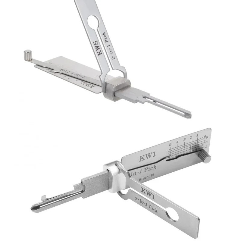 Lishi สไตล์ 2-in-1 ล็อคเลือกเครื่องมือ SS001pro/SS002 R52 KW1 KW5 SC1 SC4 SC20 M1/MS2 AM5 R52L เครื่