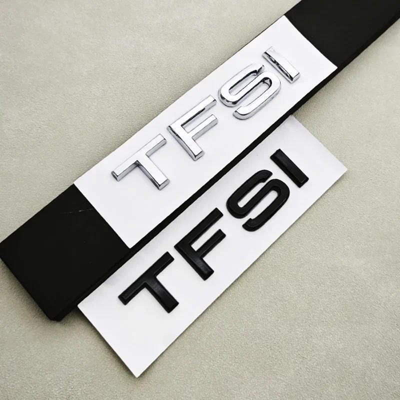 3D ABSรถสติกเกอร์โลโก้TFSIด้านหลังFender Trunkป้ายสัญลักษณ์สําหรับAudi A4 A5 A6 A7 A8 S3 S6 Q3 Q5 Q7