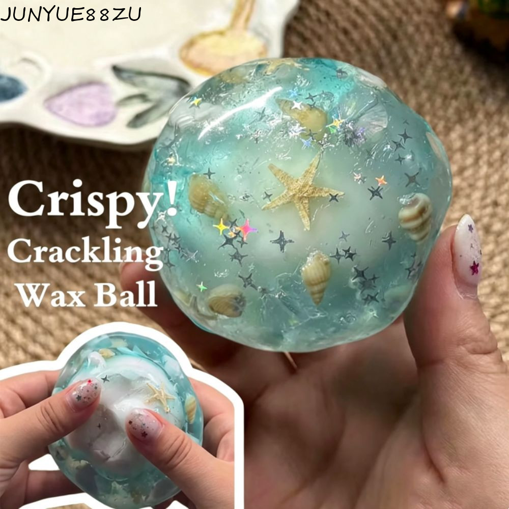 JUNYUE88ZU Wax Crunchy Squishy, Non-bounce Shapable Crispy Squishy Ball, Boys Girls Pinch Satisifyin