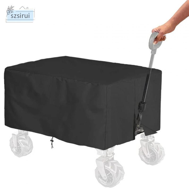[szsirui] Utility Wagon Cart Cover, Water Resistance Garden Wagon Cover for Folding Trolley Cart, สี