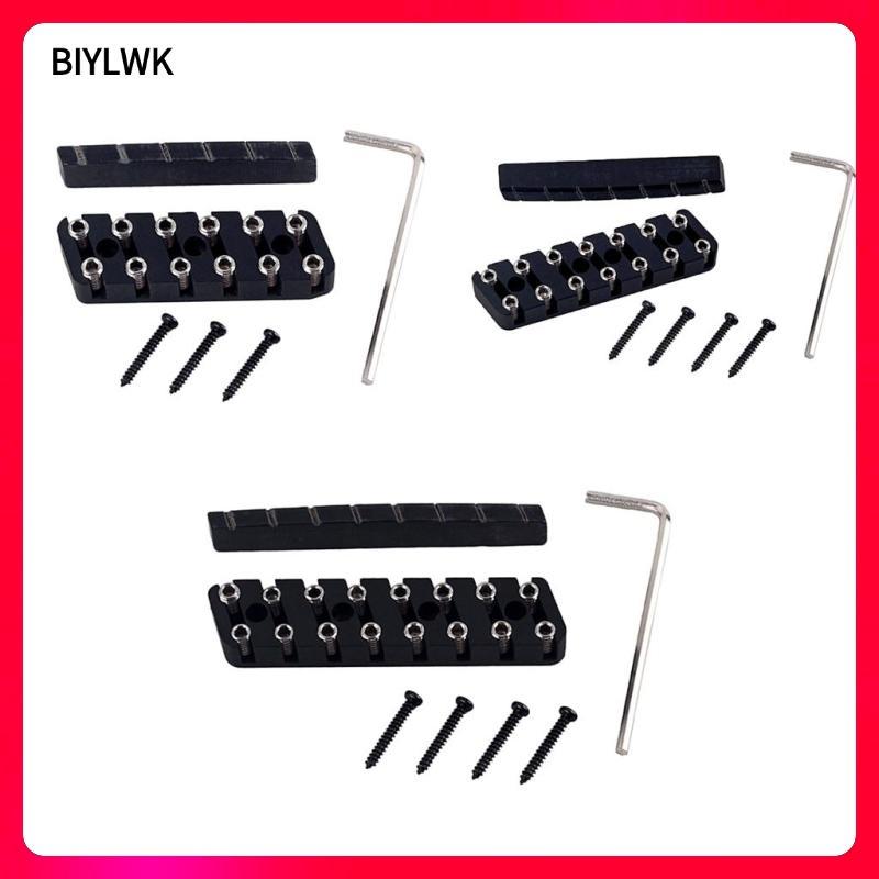 [Phennovo] 6 String/ 7 String/ 8 String Headless Guitar Bridge & Slotted Nut Set