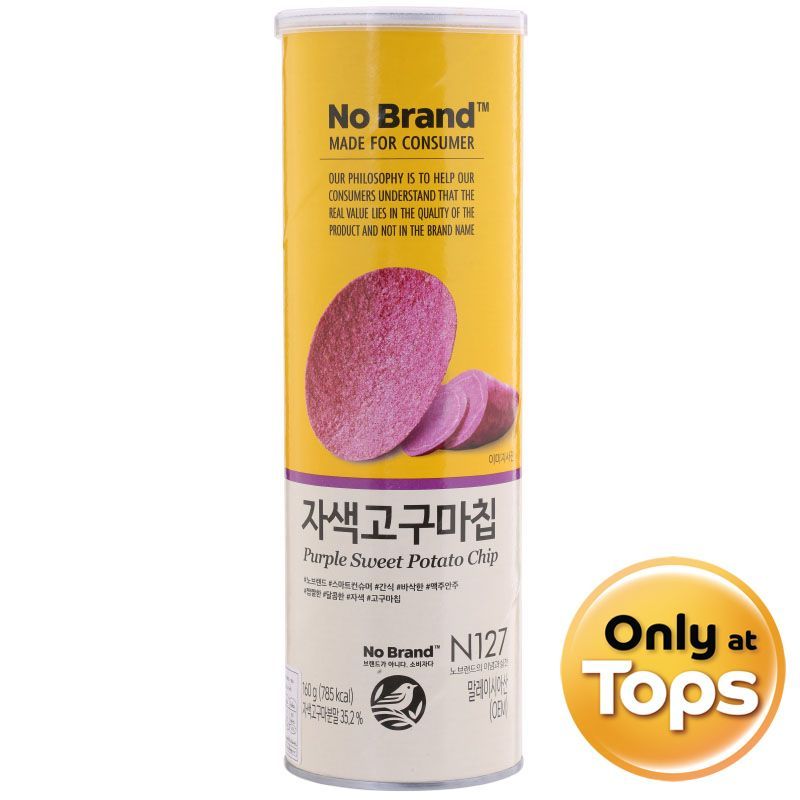 โนแบรนด์มันม่วงชนิดแผ่นทอดกรอบ 160กรัม No Brand Purple Sweet Potato Chip 160g.