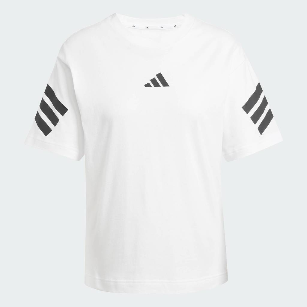 adidas ไลฟ์สไตล์ เสื้อยืด Future Icons 3-Stripes ผู้หญิง สีขาว JE0238