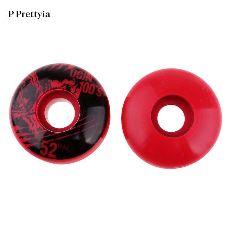 P Prettyia 4 ชิ้นคุณภาพสูง 4 ชิ้น/เซ็ต 52x30 มม.ล้อสเก็ตบอร์ดทนทาน PU ล้อ — صورة 7