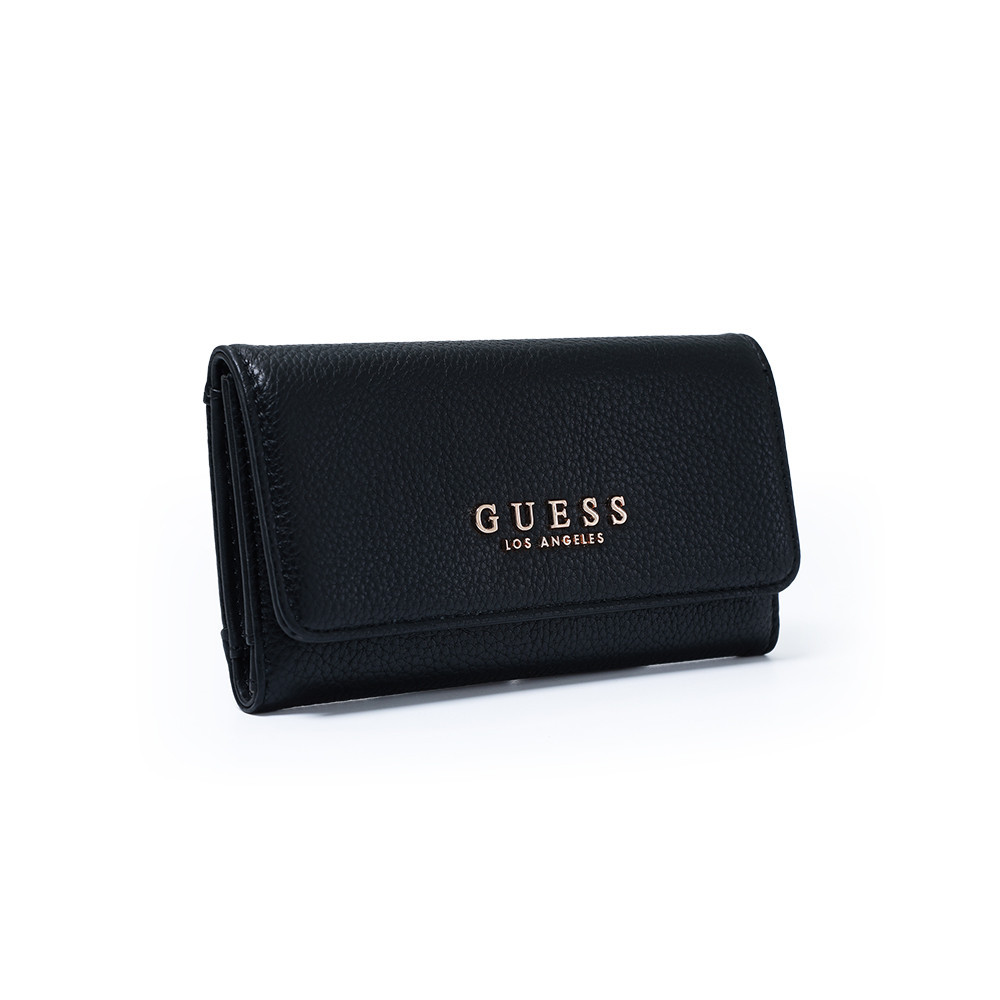 GUESS محفظة كلاتش رفيعة AISHA — أسود