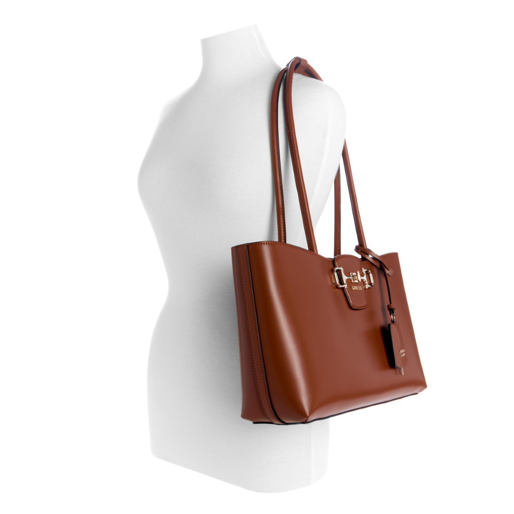 GUESS حقيبة JANIE Girlfriend Carryall — بني — صورة 5