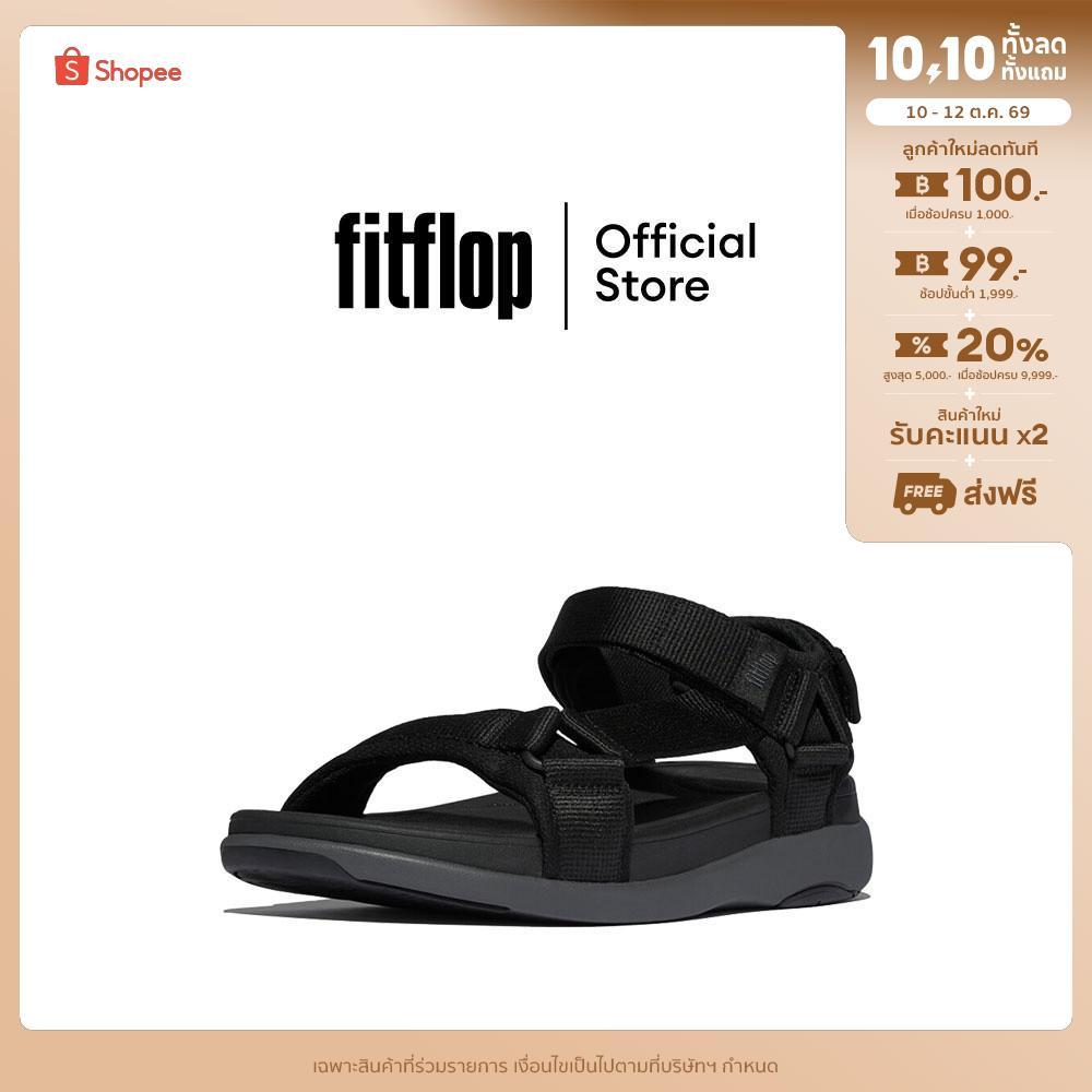 FITFLOP صندل رجالي F-Mode Go بحزام قابل للتعديل — أسود — صورة 2