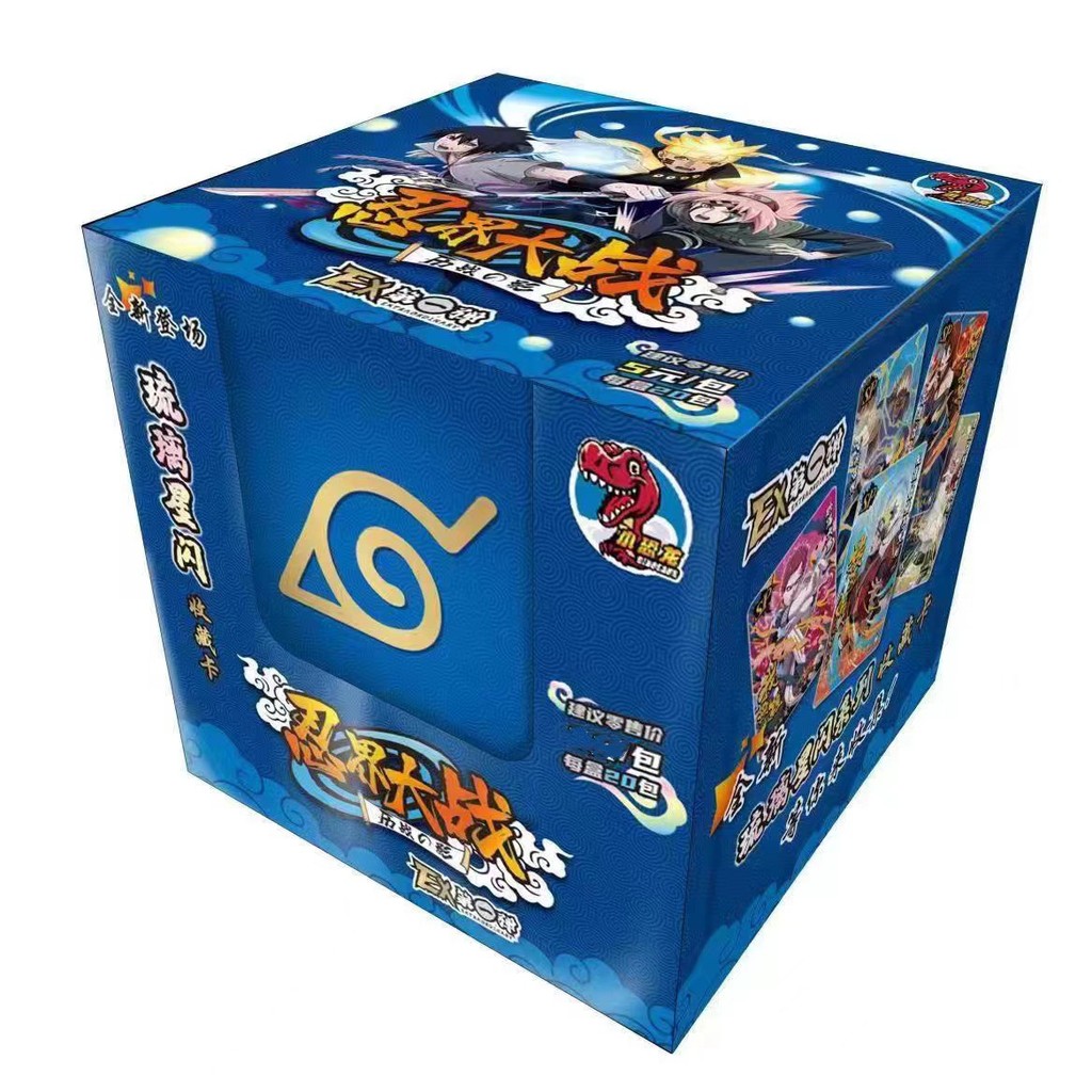 Naruto Anime Card Sixt Bullet Chapter of Fighting 10 Yuan Pack ทั้งกล่อง Anime Card Merchanted Mystery Box