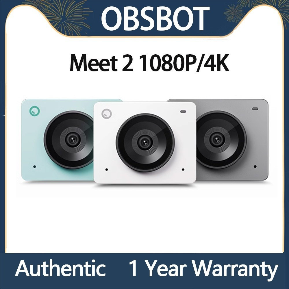 Original OBSBOT Meet SE Meet 2 1080P/4K 100FPS เว็บแคมที่กําหนดเอง AI Frang Streang กล้อง 1/2.8Senso
