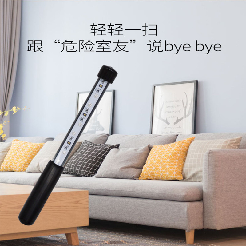 LED อัลตราไวโอเลตฆ่าเชื้อ Hand Stick อินเทอร์เฟซ USB UVA + UVC Wave ยาวแบบพกพาอัลตราไวโอเลตฆ่าเชื้อ 