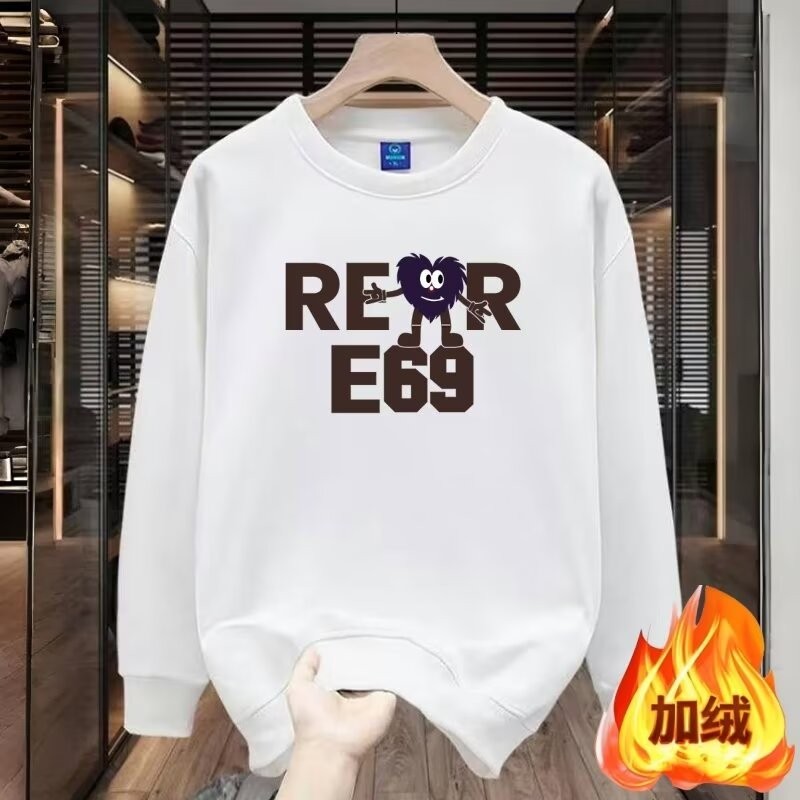 2025 NEW 2025 American Style Letter Print Crew Neck Cotton Sweatshirt Unisex Trendy Brand Autumn Win