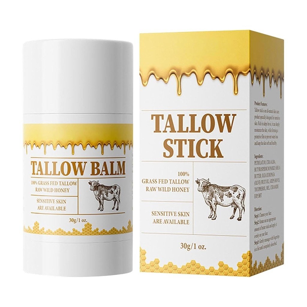 Beef Tallow Balm Stick Beef Tallow Stick Solid Cream Moisturizing Skin 30g