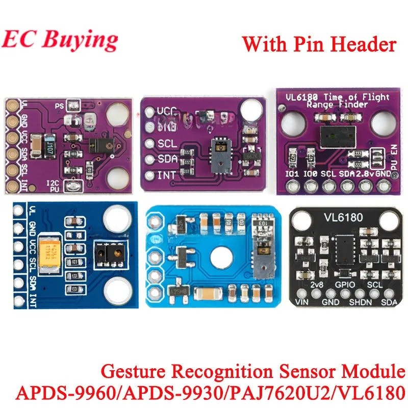 APDS-9930 APDS-9960 7620 9 Gesture Recognition RGB Sensor โมดูล PAJ7620U2 VL6180 VL6180X Range Finde
