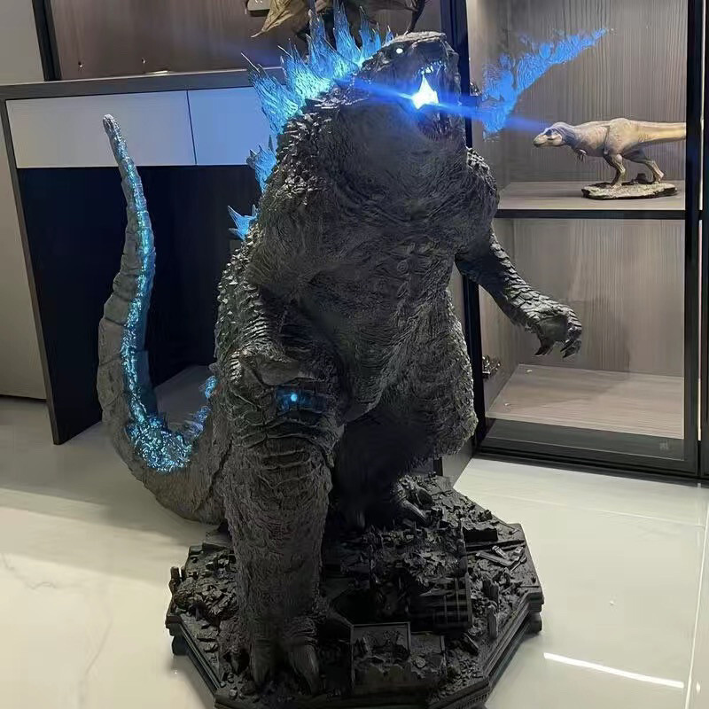 Sg SELLER Godzilla vs King Kong Hot-Rayed Giant Monster Lunous Version Godzilla GK รูปรูปปั้นตกแต่งH