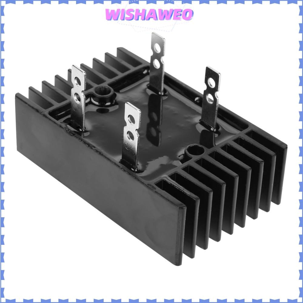 WISHAWEO Bridge Rectifier, QL-100A 1600V Bridge Rectifier 100A, High Power 2-Phase 4 Pin Black Bridg
