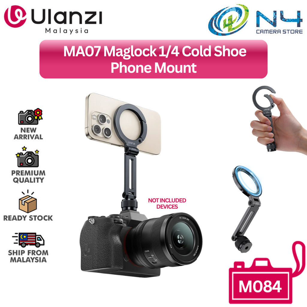 Ulanzi MA07 ที่วางโทรศัพท์แบบแม่เหล็กสําหรับ Magsafe, ที่วางโทรศัพท์สําหรับกล้องอลูมิเนียมพร้อมสกรู 