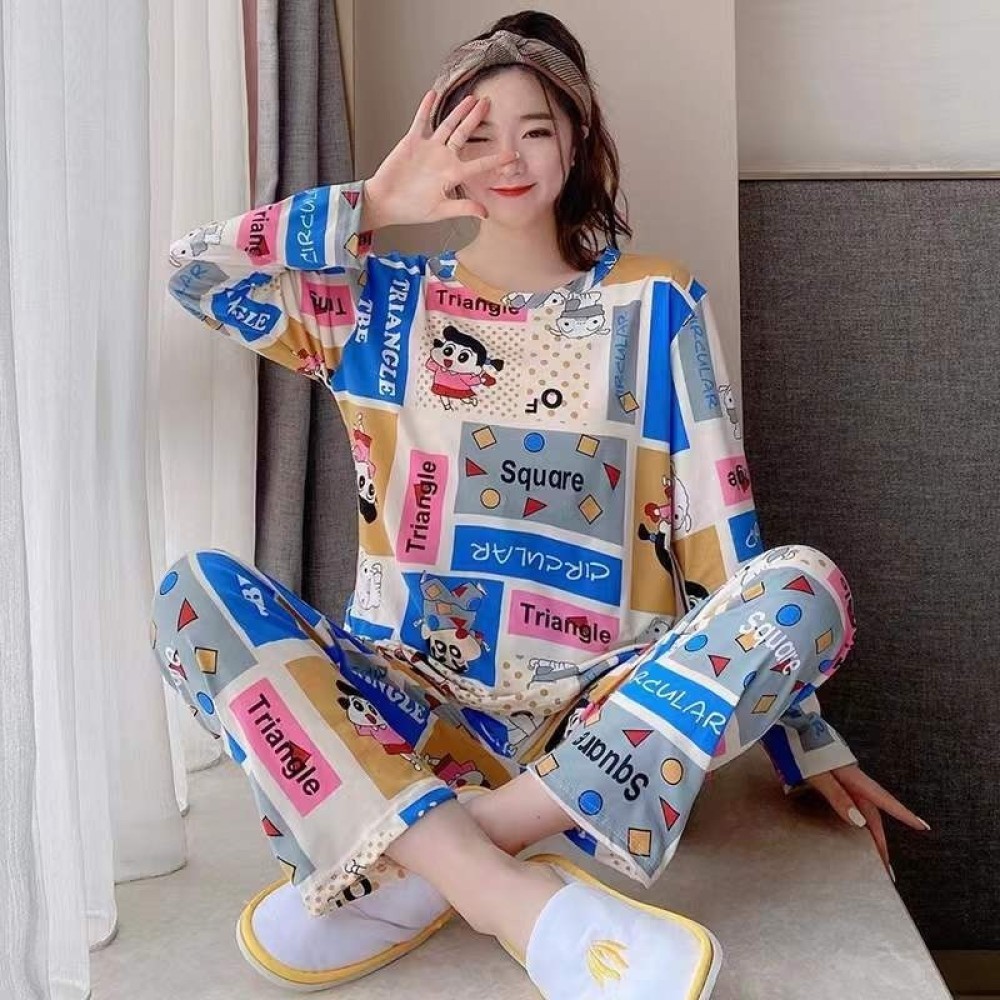 sale พร้อมส่ง ชุดนอน ชุดนอนลายการ์ตูน เสื้อแขนยาว-กางเกงขายาว Women s pajamas LittleStar19 ✨october3