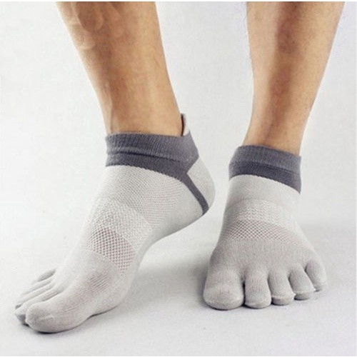 RC Mens Five Toe Socks - สีดํา / สีเทา