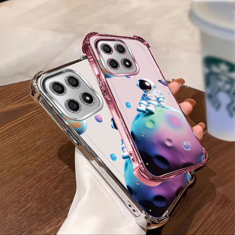 เหมาะสําหรับ Honor X7C X7D 400 สมาร์ท 200 สมาร์ท 70 Lite Electroplated เคสโทรศัพท์กันกระแทกรูปแบบสาว