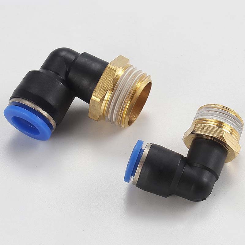 Trachea ข้อศอก PL4-M5 ข้อต่อนิวเมติก PL8-02 ด้ายมุมขวา PL10-03 PL6-01 PL12-04