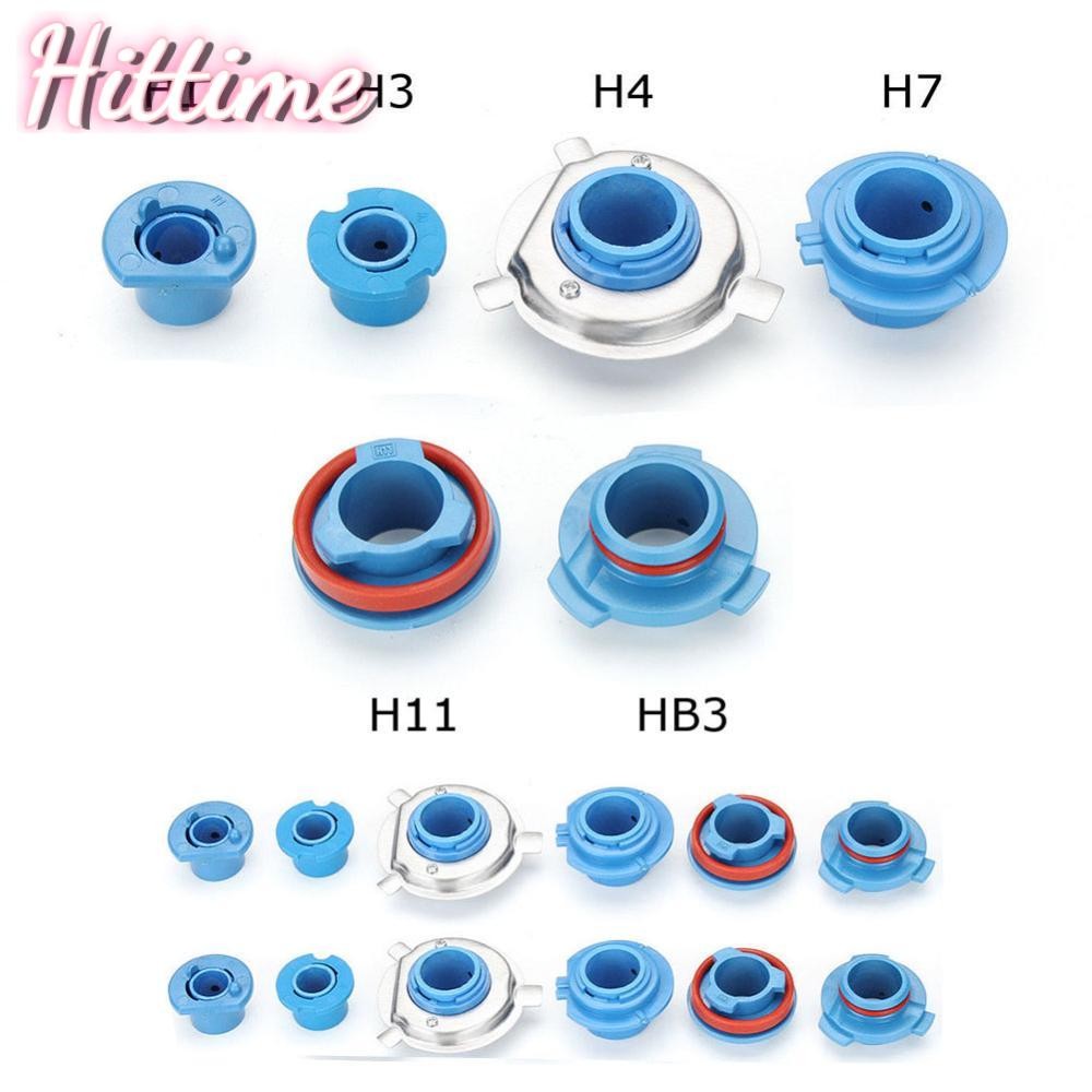 HITTIME 2 ชิ้น LED ไฟหน้าหลอดไฟฐานอะแดปเตอร์ซ็อกเก็ต Retainer H1/H3/H4/H7/H11/HB3 X4Z7