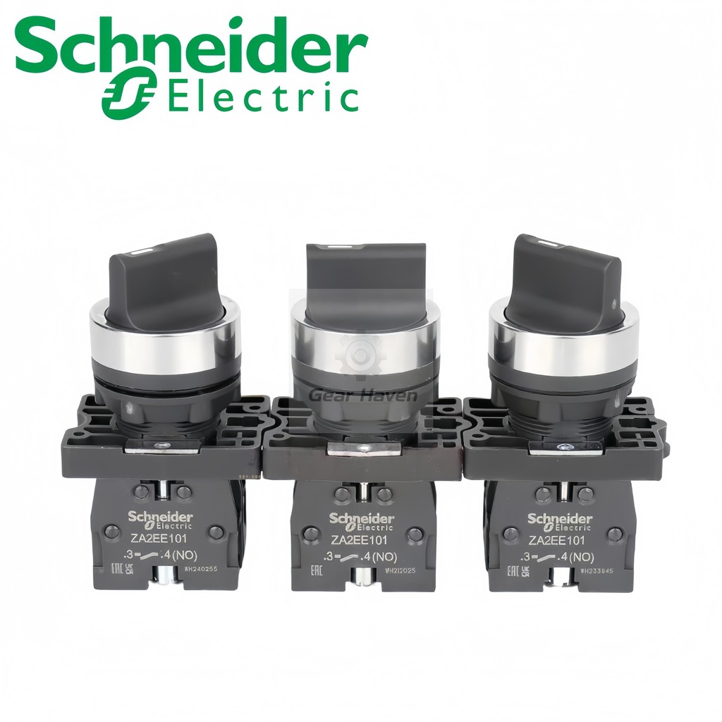 Schneider XA2ED21 XA2ED25 XA2ED33 XA2ED41 XA2ED53 XA2 Series ปุ่มลูกบิดพลาสติกสวิตช์เลือก