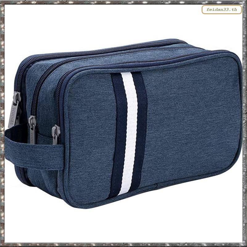 [L WL Y] Travel Toiletry Wash Bag Dry & Wet Separation Gym Shaving Organiser Bag with 3 ช่อง