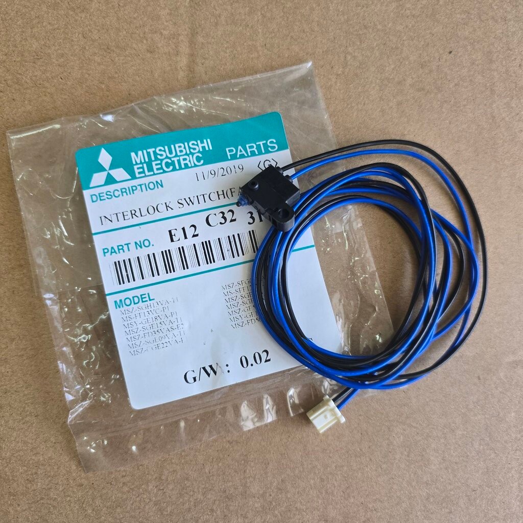 E12C32316 INTERLOCK SWITCH(FAN) สายเซ็นเซอร์แอร์ Mitsubishi Electric รุ่น MS-SFD13VC-T1 อะไหล่แท้ศูน