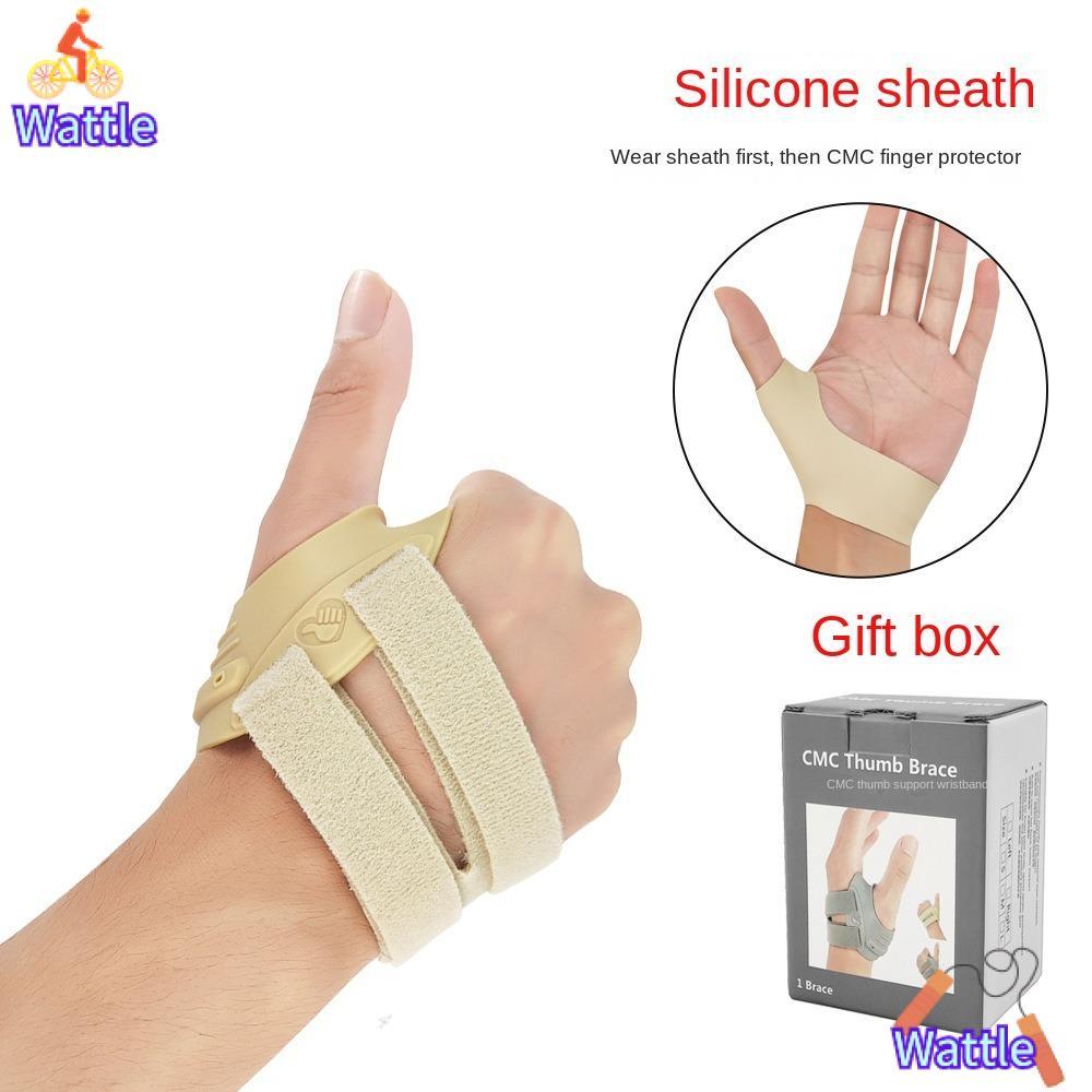 WATTLE Thumb Support Brace ขนาด S/M/L สีเทา Nude บรรเทาอาการปวดนิ้วโป้งและข้อมือ