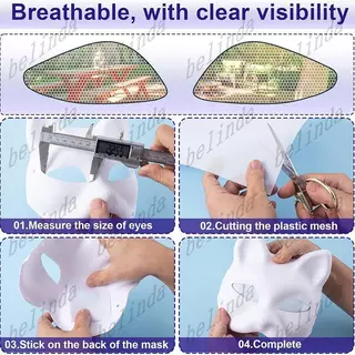 แผ่นตาตาข่ายกันน้ำ 0.5mm สำหรับ Fursuit, คอสเพลย์ และหัตถกรรม